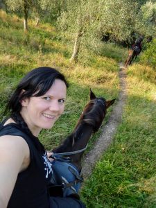 horse riding in lake garda