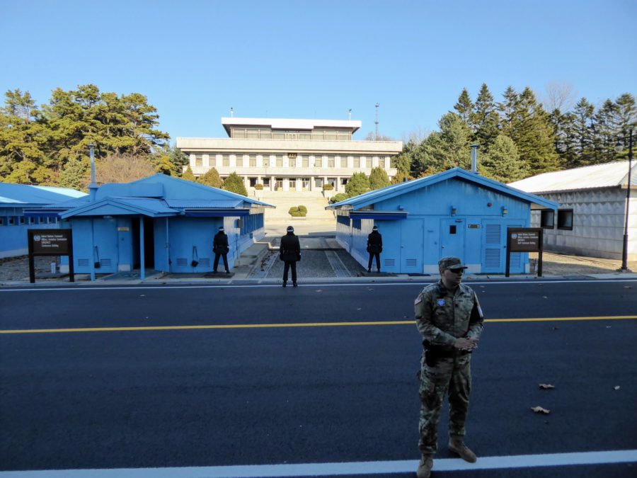 On The Front Line in DMZ, North Korea