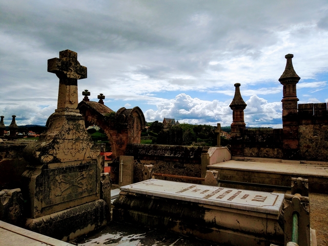 Respecting The Dead In The Cemetery Of Comillas, Spain