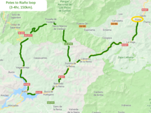 Potes to Riaño loop Picos de Europa Spain Driving route Motorhome Camper van